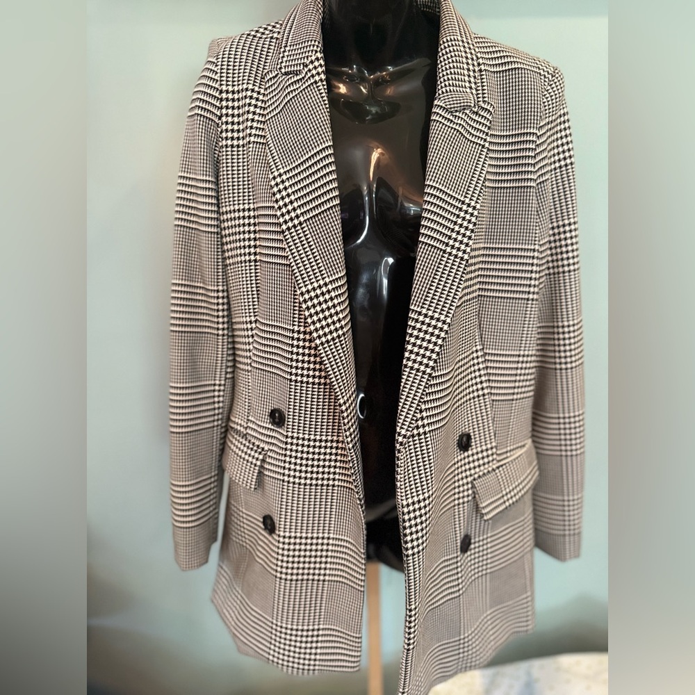 Rachel Zoe Plaid Double-Breasted Women's Jacket